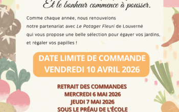 Flyer plants fleurs et légumes avec QR